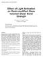 Effect of Light Activation on Resin-modified Glass Ionomer Shear Bond Strength
