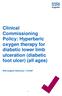 Clinical Commissioning Policy: Hyperbaric oxygen therapy for diabetic lower limb ulceration (diabetic foot ulcer) (all ages)