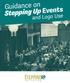 Guidance on Stepping Up Events. and Logo Use