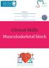Editing file. Clinical Skills Musculoskeletal block