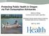 Protecting Public Health in Oregon via Fish Consumption Advisories