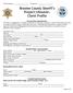 Broome County Sheriff s Project Lifesaver Client Profile