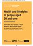 Health and lifestyles of people aged 50 and over