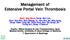 Management of Extensive Portal Vein Thrombosis