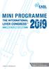 MINI PROGRAMME   SEE YOU NEXT YEAR IN LONDON APRIL 2020