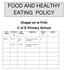 FOOD AND HEALTHY EATING POLICY