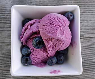 Low Carb Blueberry Ice Cream 4.2 net carbs per serving for 10 servings. In a 3 quart saucepan combine blueberries, Splenda and lemon juice.