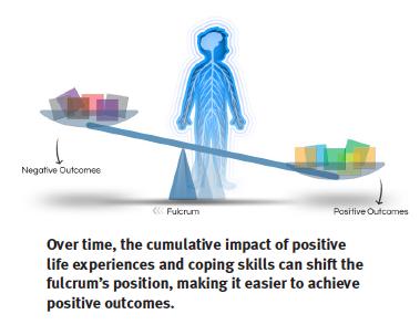 Slide 25 Figure 21 Similar image as the one above except this time the fulcrum is moved off-center toward the negative outcomes.