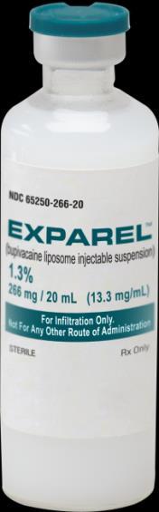 Dosing EXPAREL is available as 266 mg, 1.