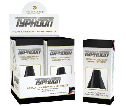 Typhooon. The black plastic cap that connects to the vaporizer base is now available.