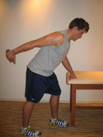 4. Horizontal Abduction Start with your arm hanging