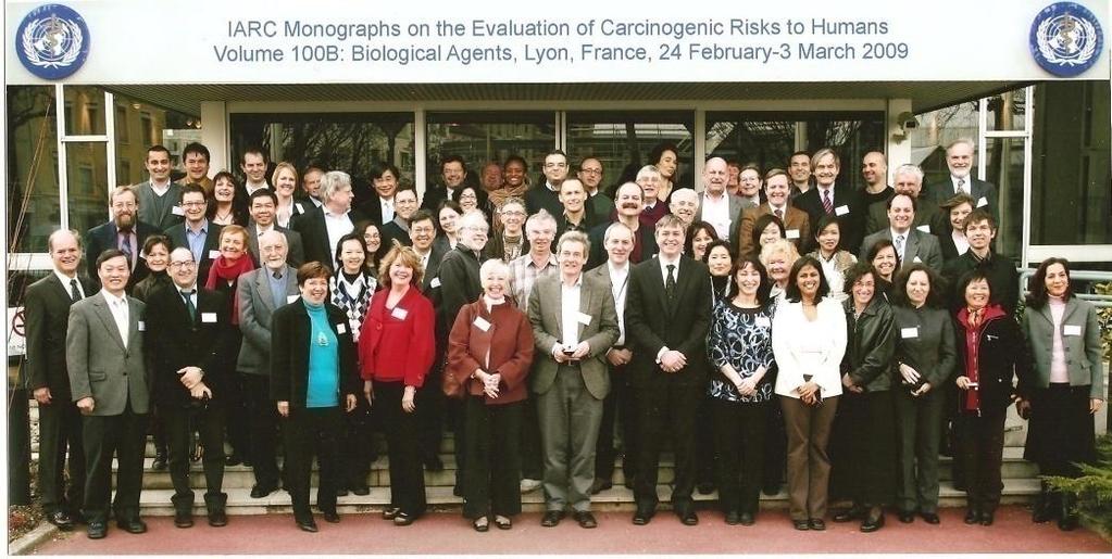 IARC review Agency of WHO February 2009 36 scientists, 16 countries Reassess evidence of carcinogenicity Epidemiological and molecular mechanistic