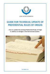 Guide for Technical Update of Preferential Rules of Origin Workshop on the Updating of Preferential Rules of Origin 6-7 February 2017 Toshihiko Yamate Technical Attaché Origin Sub-Directorate World