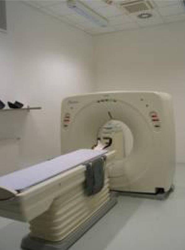 Particularly where tumour masses are in close proximity to sensitive organs special imaging devices like computed tomography (CT) scans are required to see the exact extent of the tumour and then
