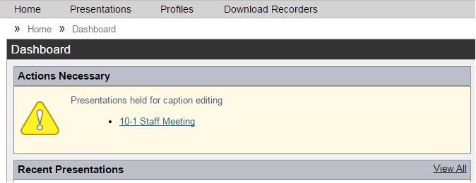 The Global Caption Editor Role A global caption editor role is a user who has access to the TechSmith Relay website, but is unable to record presentations.