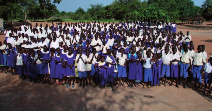 FEATURES EDUCATION IN SOUTH SUDAN Education in South Sudan Across the flat, tree-less swamps of central South Sudan and past the young boys spearing fish, you stumble across the slightly higher lands