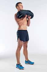 end at the hips and, keeping your back straight, lower the sandbag until it s resting just below your knees (the start position) [].
