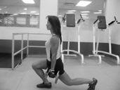 Dumbbell Lunges Lead leg Possible patellar