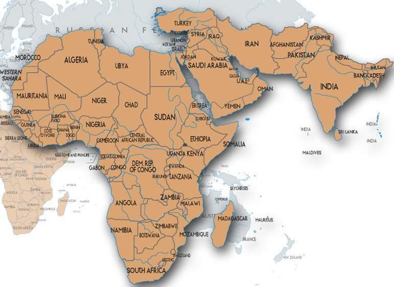 Africa, India and Middle East 24