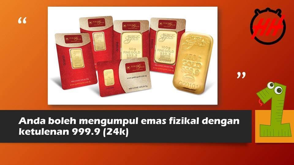 Dinar Emas atau Jongkong Emas di seluruh cawangan Public Gold di Malaysia. (Ada 18 cawangan).