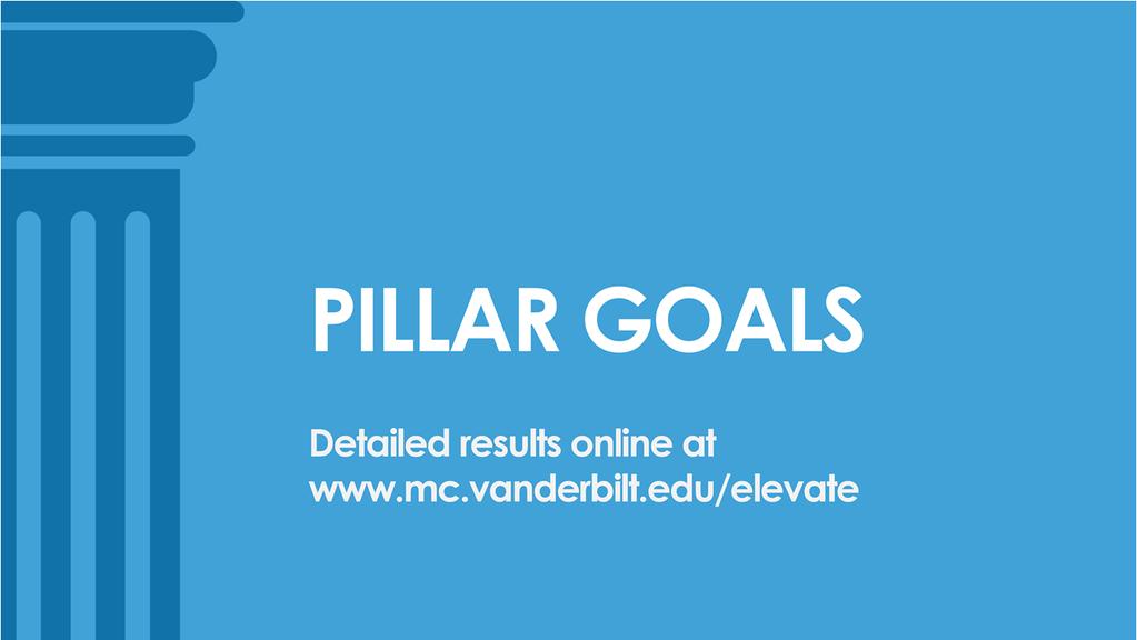 Now for our Pillar Goal update.