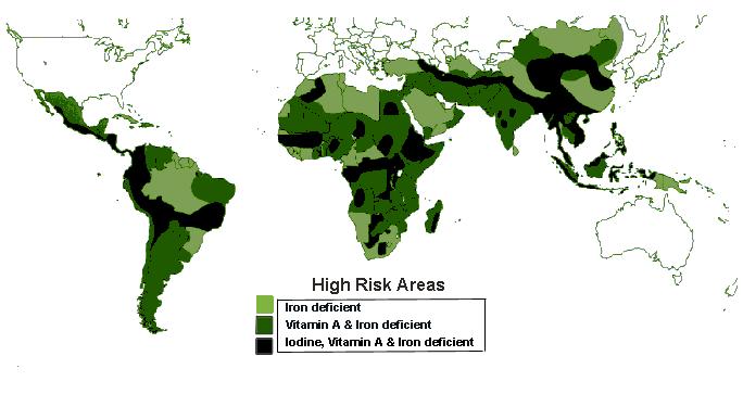 Global Prevalence of Iron, Vitamin A