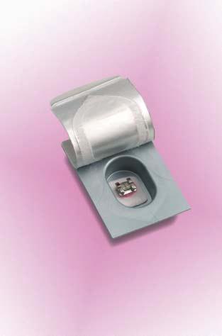 Adhesive Coated Appliance System Features Adhesive coating on each bracket Uniform adhesive Shipped
