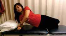 Side Plank Patient begins lying on side with knees bent and arm under your body.