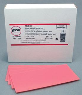 Modelling Waxes Tribos Modelling Wax M gingiva Medium wax sheet for