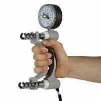 Hand Grip Strength Hand dynamometer can be used to determine if the patient has reduced grip strength.
