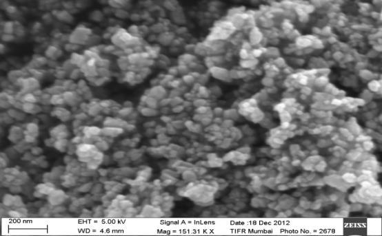 2: SEM images of the synthesized ZnO nanoparticles at different molar concentrations of base 2M,4M,6M,8M,10M preferential growth is observed along c axis and so the particles appear in quasi