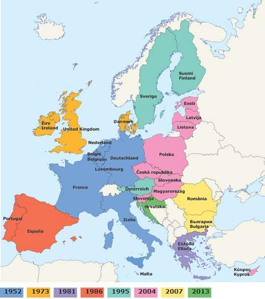 European Union political union of 28 Member States about 500 Mio