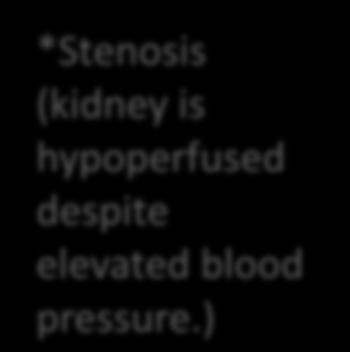 (kidney is hypoperfused despite