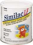 Similac LF is a lactose free, milk based formula designed for use by babies with lactose intolerance and symptoms attributed by lactose intolerance, for example diarrhea, flatulence and colic.