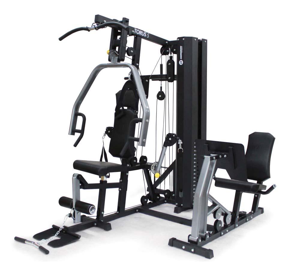 HOW TO USE THIS GUIDE The Horizon Torus Home Gym includes eight different workout stations, as identified on this page. Each station offers multiple exercise options.