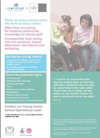 Bronze Award: Standard Three IDENTIFY Young carers are being identified within your school.