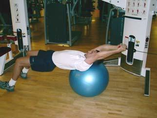 when using the Swiss Ball Never perform an exercise which you are not fully familiar with
