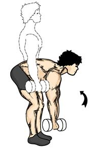 4. Slowly raise the bar upwards back to the starting position. Remember to squeeze your buttocks and hamstrings on the way up.