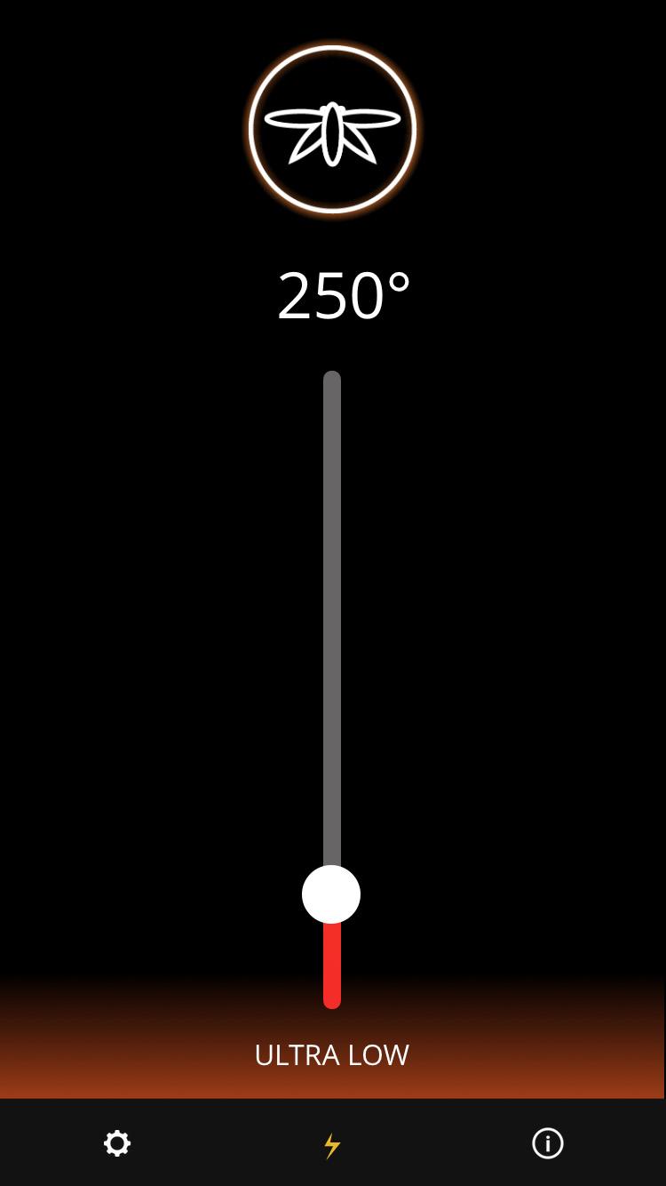 FIREFLY APP 13 HEATING CONTROL : IN APP Choose a temperature between 200 F and 500 F by increments of 10 F (5 C).