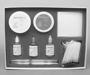 Economy Kit contains; 20g paste, 6cc sealant, 24g etch, brushes, mix pad and spatulas.