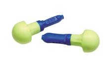Push In Earplugs These earplugs contain a foam pod or cone on the end of a hard stem. The stem helps push the earplug into the ear.