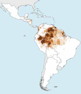 Annex 2 D. Regional profile: Region of the Americas 132 million people at risk for malaria in 215 21 million at high risk A.