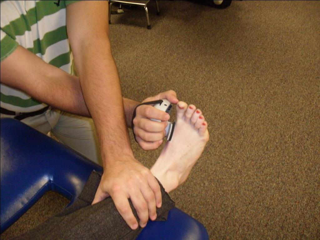Inversion (Tibialis Anterior, Tibialis Posterior) Patient Position: Supine with hip and knee