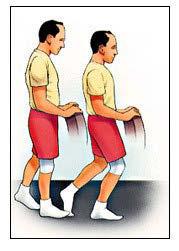 Advanced Exercise Program Step-ups, Lateral, 10 Repetitions - Step up onto a 6-inch high stool, leading with your involved leg.