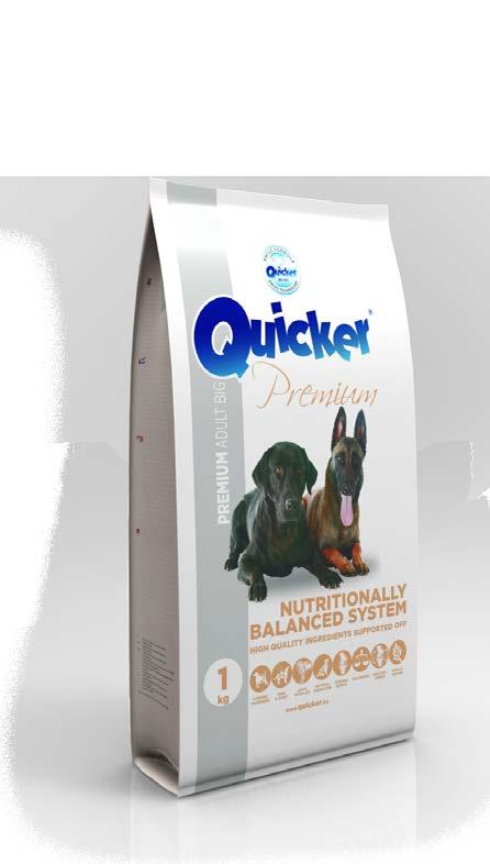 Quicker Premium Puppy Big concept is based on the use of high quality raw materials.