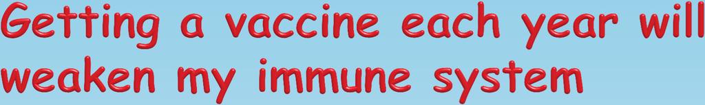 The flu vaccine changes slightly each year because the virus is constantly changing A number of