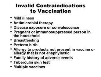 The concern is that an adverse event (particularly fever) following vaccination could complicate the management of a severely ill person.