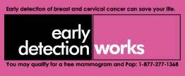 Early Detection Works Breast and Cervical Cancer Detection Program in Kansas Welcome!