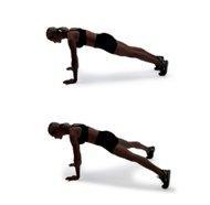P is for Plank Jacks + Just like a jumping jack but in Plank position hope the