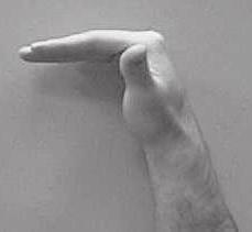 Opposition Touch every fingertip with the thumb starting with the index, then progress by sliding the thumb down the small finger into the palm of the hand to facilitate full flexion of the thumb.